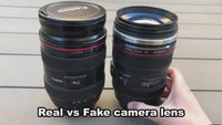 Stainless Steel Camera Lens Travel Mug
