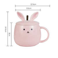 Cartoon Bunny Mug With Lid
