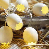 Guirlande lumineuse LED en forme d'œuf de Pâques cassé