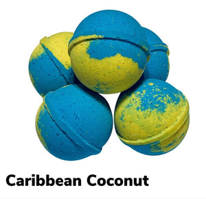Bomba de baño de coco caribeño