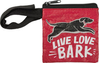 Live Love Bark - Pochette pour sacs à déchets pour animaux de compagnie
