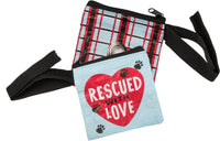 Rescatado con amor - Bolsa para excrementos de mascotas
