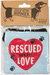 Sauvé avec amour - Pochette pour sac à déchets pour animaux de compagnie