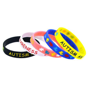 Bandes de silicone de sensibilisation à l'autisme (50 pièces)