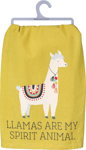 Llamas Are My Spirit Animal - Kitchen Towel