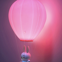 Lámpara de pared con globo aerostático