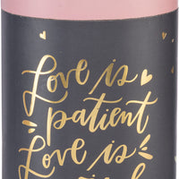 L'amour est patient L'amour est le vin - Verre à vin sans pied 