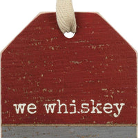 We Whiskey You A Merry Christmas - Bottle Tag