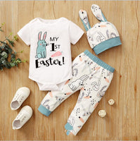 Baby's 1st Easter Romper Outfit (3 Pcs)

