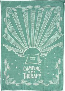 Camping Is My Therapy - Kitchen Towel