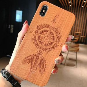 Wooden Etched iPhone Cases
