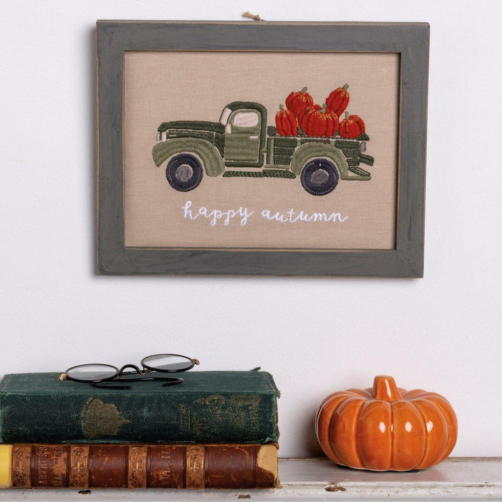 Happy Autumn - Stitchery Wall Art