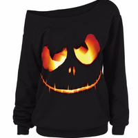 Jack-o-Lantern Slouchy Sweatshirt