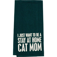 Stay At Home Cat Mom - Ensemble serviette et emporte-pièce
