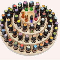 Round Wooden Layered Essential Oil Display