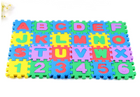 Tapis puzzle lettres et chiffres
