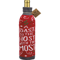 A Toast To The Host With The Most - Bottle Sock