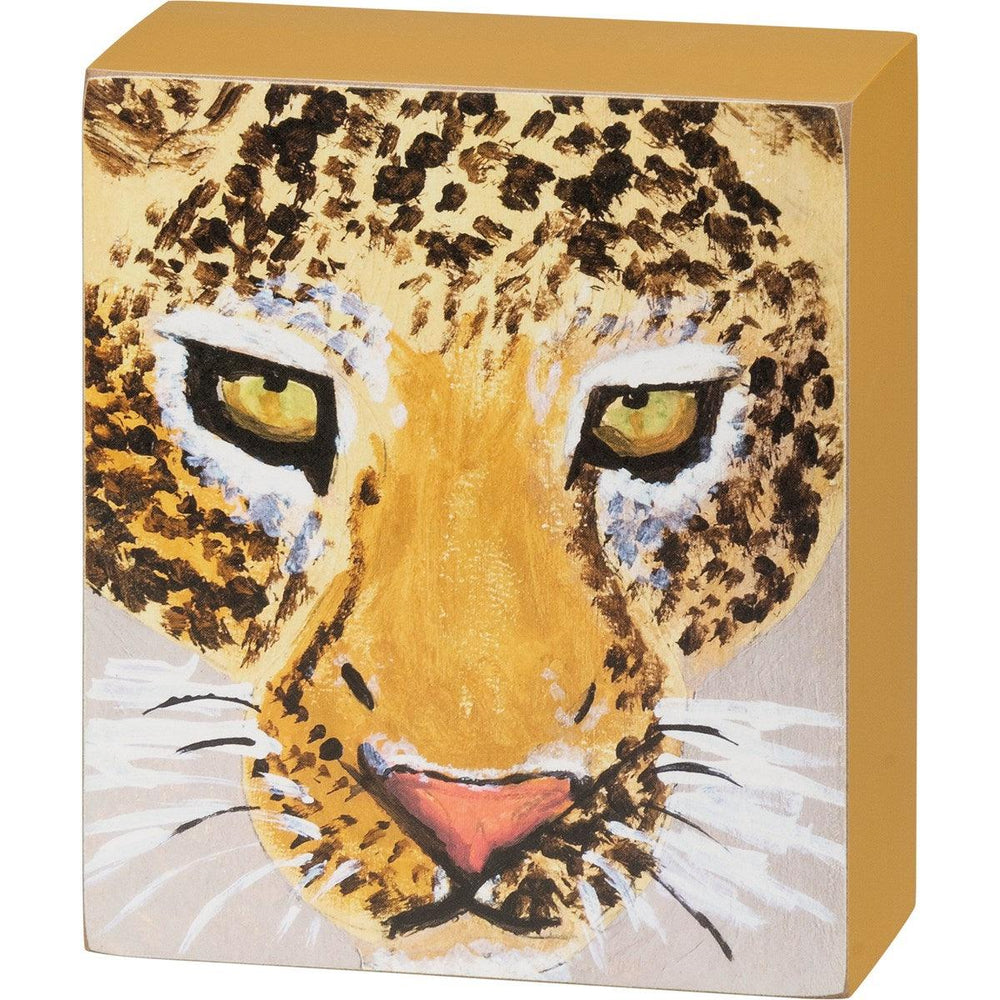 Leopardo - Letrero de caja