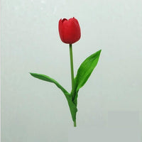 Mini flor artificial de tulipán de PU individual