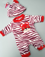 Pyjama de costume d'animal pour poupée de 18 pouces
