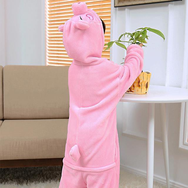 Pyjama une pièce mignon en forme d'animal de dessin animé (enfant)