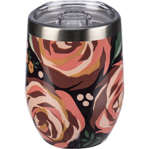 Floral - Insulated Wine Tumbler