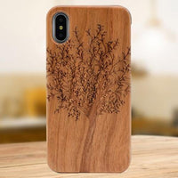 Fundas de iPhone grabadas en madera
