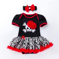 Robe Tutu Barboteuse d'Halloween et Bandeau (Bébé)
