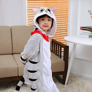 Pyjama une pièce mignon en forme d'animal de dessin animé (enfant)