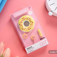 Donut Earbuds and Wind-up Case