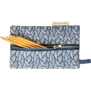 Wavy Navy - Pencil Pouch