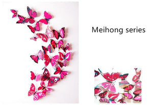 Stickers muraux papillon 3D