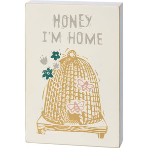 Honey I'm Home - Block Sign