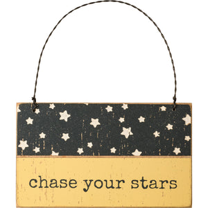 Chase Your Stars - Adorno de madera de listones