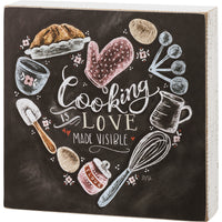 Cooking Is Love Made Visible - Chalk Sign
