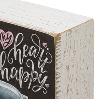 You Bake My Heart Happy - Chalk Sign