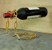 Portabotellas de vino con cadena de cuerda flotante Illusion
