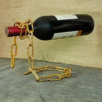 Porte-bouteille de vin en chaîne à corde flottante Illusion