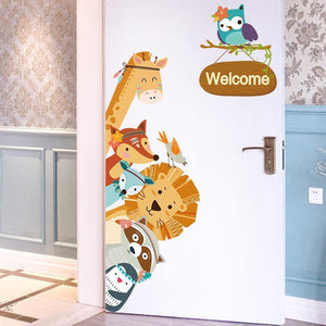 Animal Welcome Wall Decals