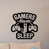 Gamers Never Sleep Wall Decal