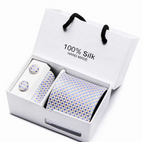 Men's gift box 5-piece suit business formal wedding tie