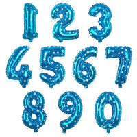 Ballons numérotés d'anniversaire en aluminium
