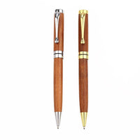Bolígrafo de madera y metal

