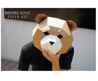 Máscaras de papel creativas de bricolaje
