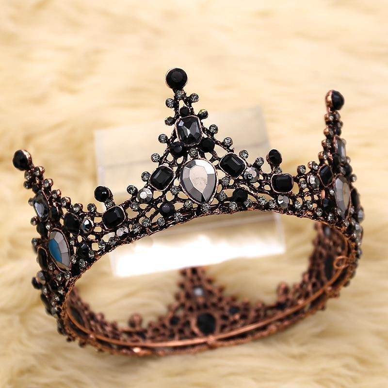 Black Crystal Crown Headdress