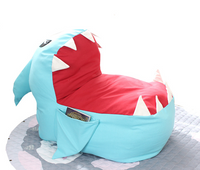 Stuffed Animal Storage Shark Bean Bag Chair
