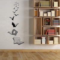 Books Taking Flight Wall Decal