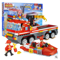 Fire Rescue City Building Blocks Sets