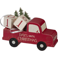 Truck & Tree Days Until Christmas - Block Countdown