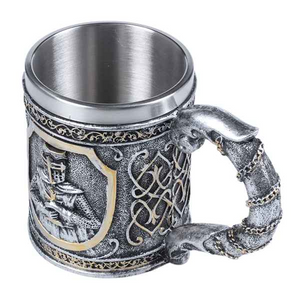 Stainless Steel and Resin Medieval Chalice or Mug